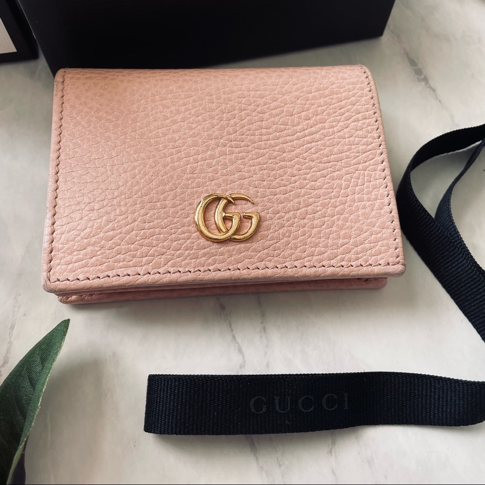 Gucci Marmont Leather Compact Wallet. Box, Dust Cover & Ribbon